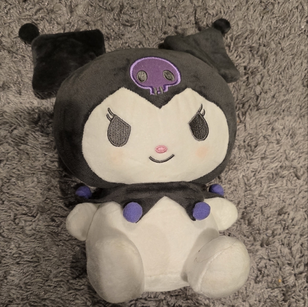 Sanrio Kuromi 10” Kawaii Anime Purple Plush - New